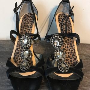 Nine West jeweled high heels